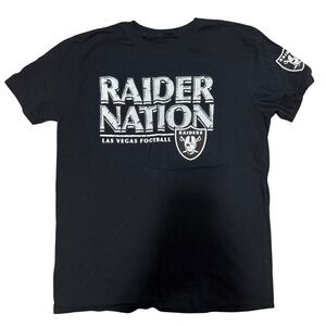 Fanatics Black Raider Nation Short Sleeve Tee